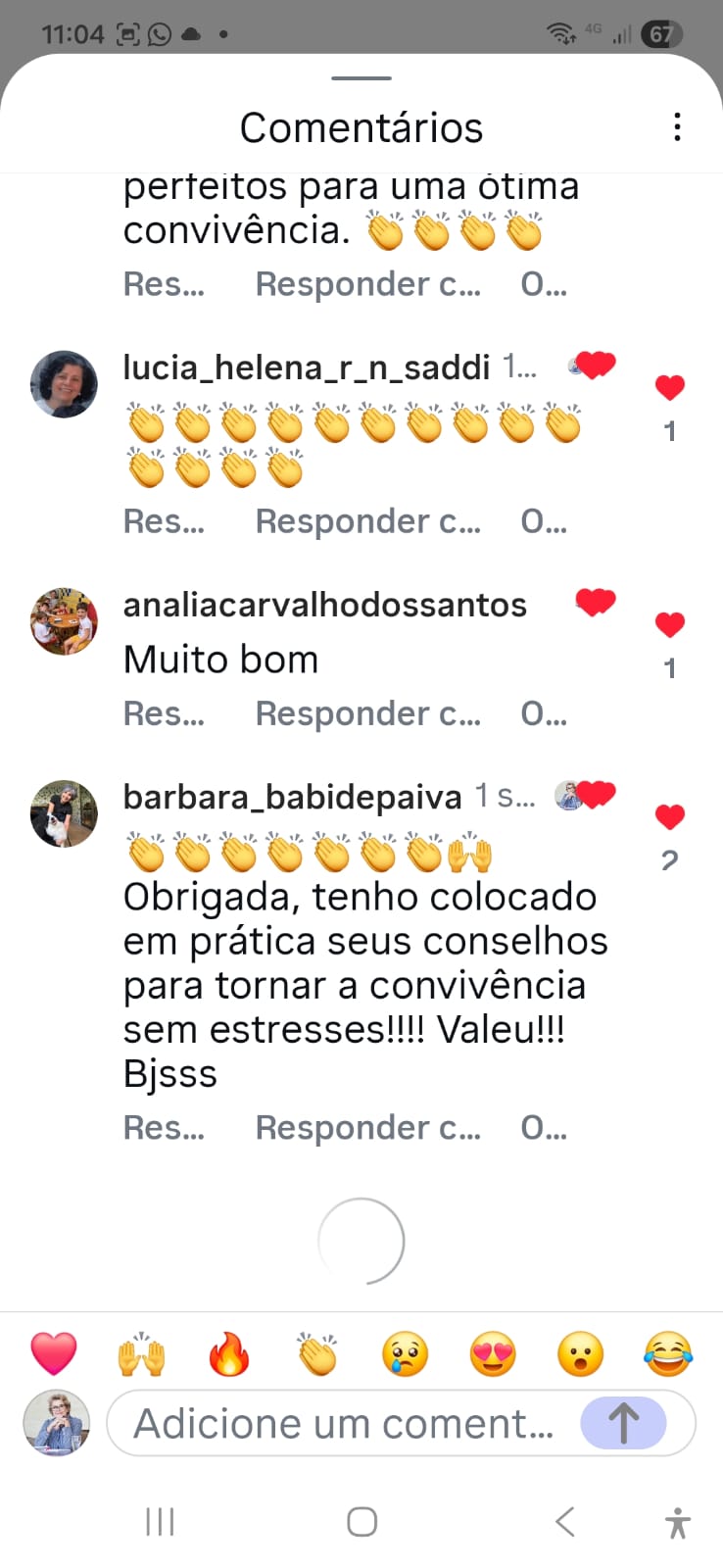 Depoimento de leitora sobre o livro.